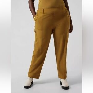 Athleta Vienna Cargo Pants brass yellow gold women plus size 26